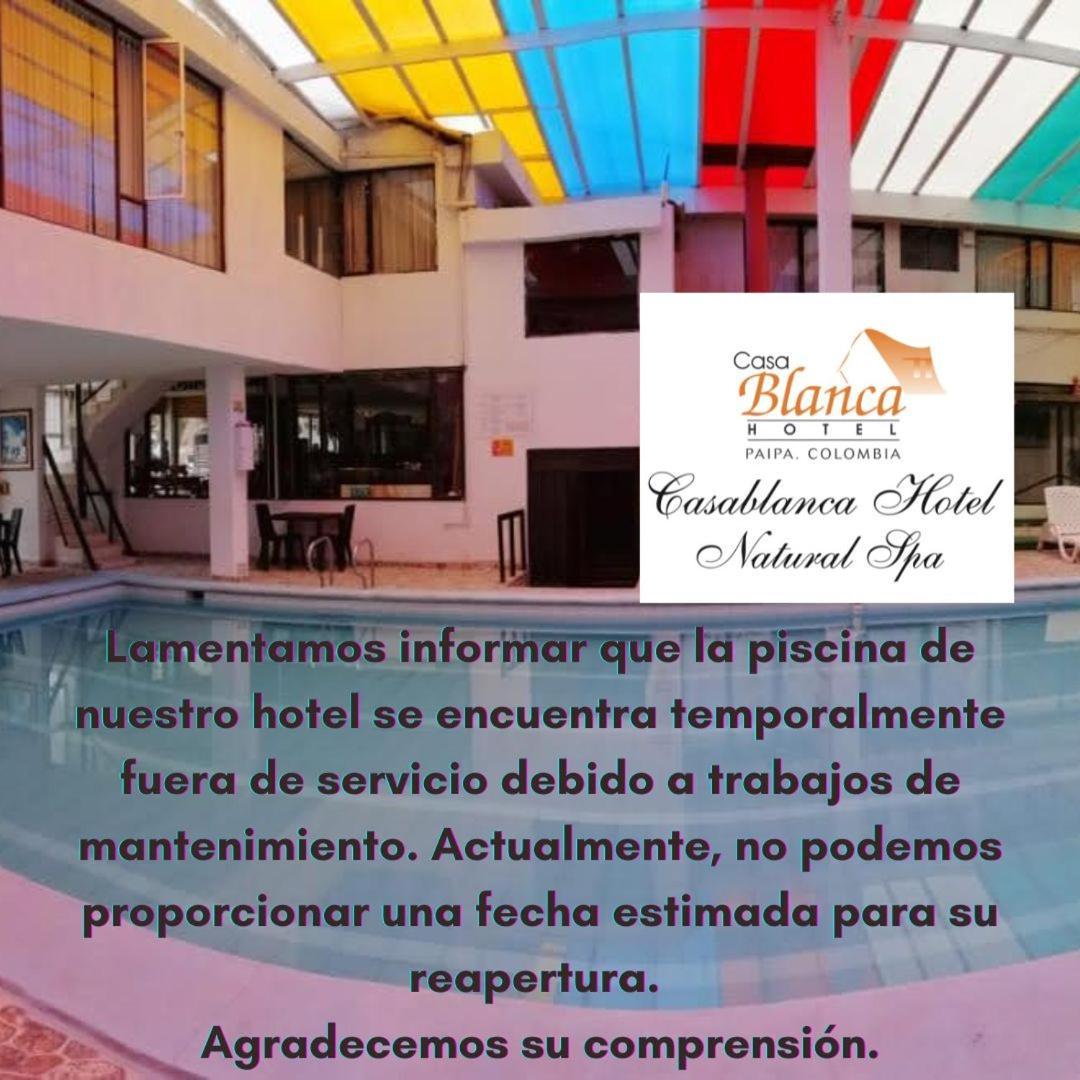 Hotel Casablanca Natural Spa Paipa Extérieur photo